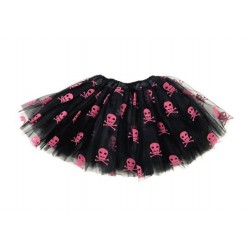 TU21-Kids Halloween Skeleton Tutu